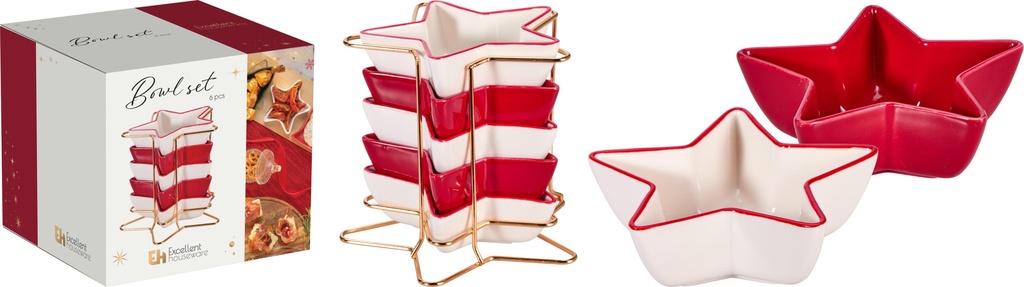 SET CUENCOS NAVIDAD 6 PZS