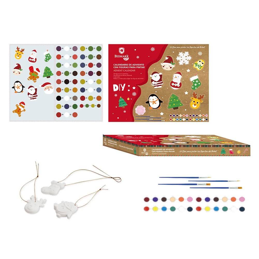 CAJA DE ADVIENTO CON FIGURAS PARA PINTAR