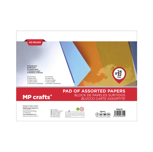 PAPEL MANUALIDADES 42 HOJAS MP SURTIDO