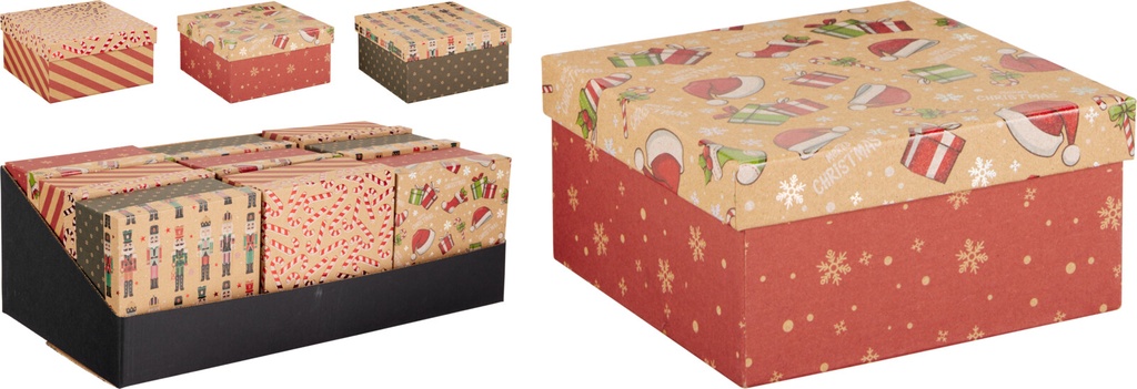 CAJA REGALO NAVIDAD 14CM