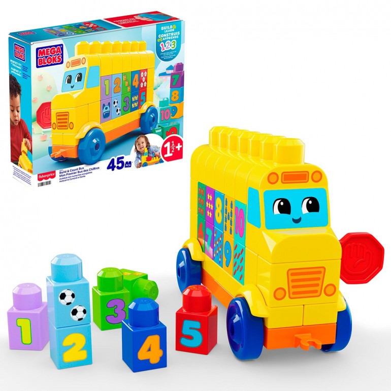 AUTOBÚS CONSTRUYE Y CUENTA JKG34 MEGA BLOKS