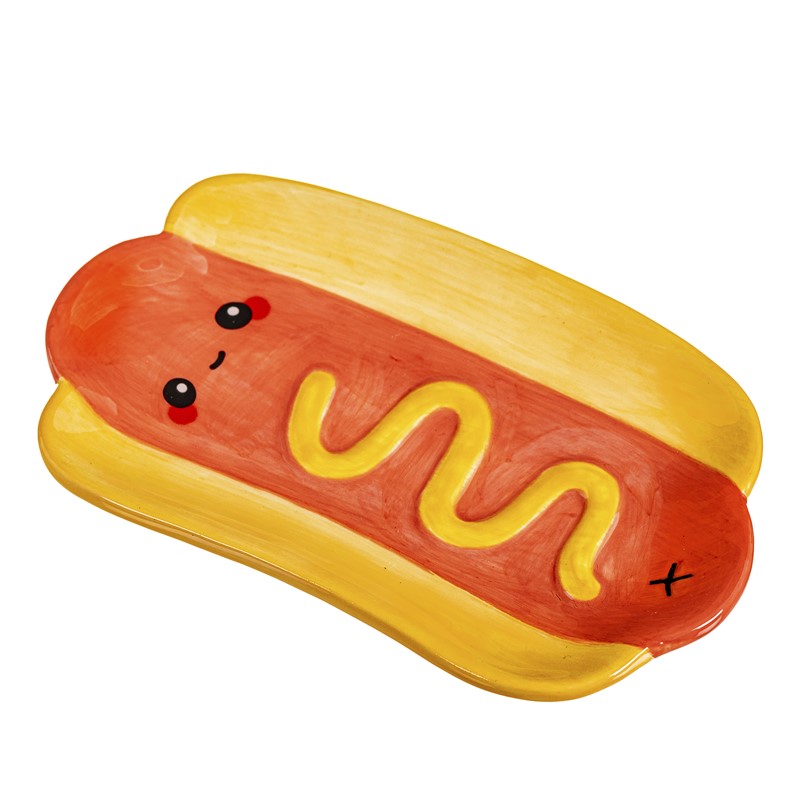 PLATO CERAMICA HOT DOG