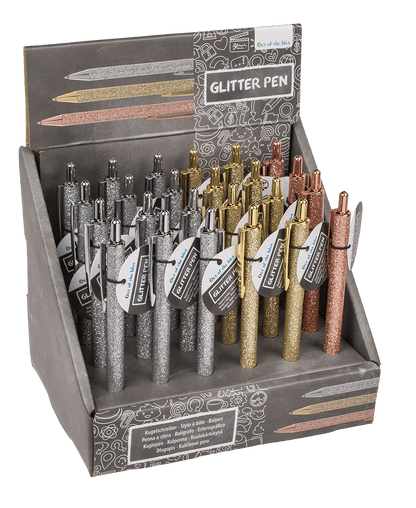 BOLIGRAFO METAL GLITTER 15 CM REF: 29/2833