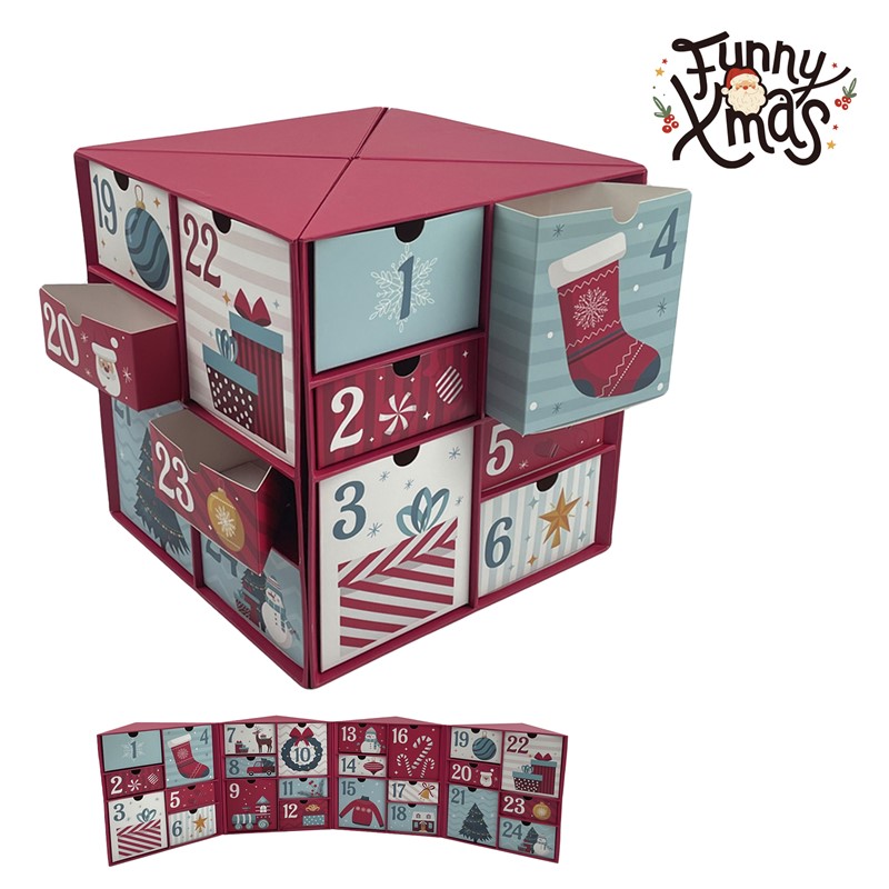 CALENDARIO ADVIENTO CUBO XMAS