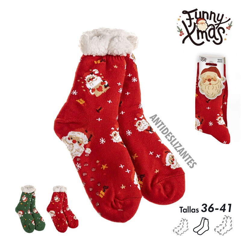 CALCETINES ANTIDESLIZANTES BORREGUITO NOEL WOMAN