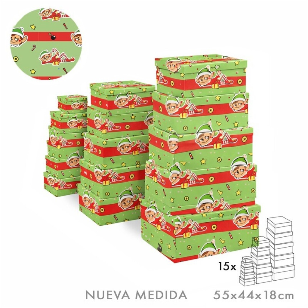 SET 15 CAJAS ELFO TRAVIESO