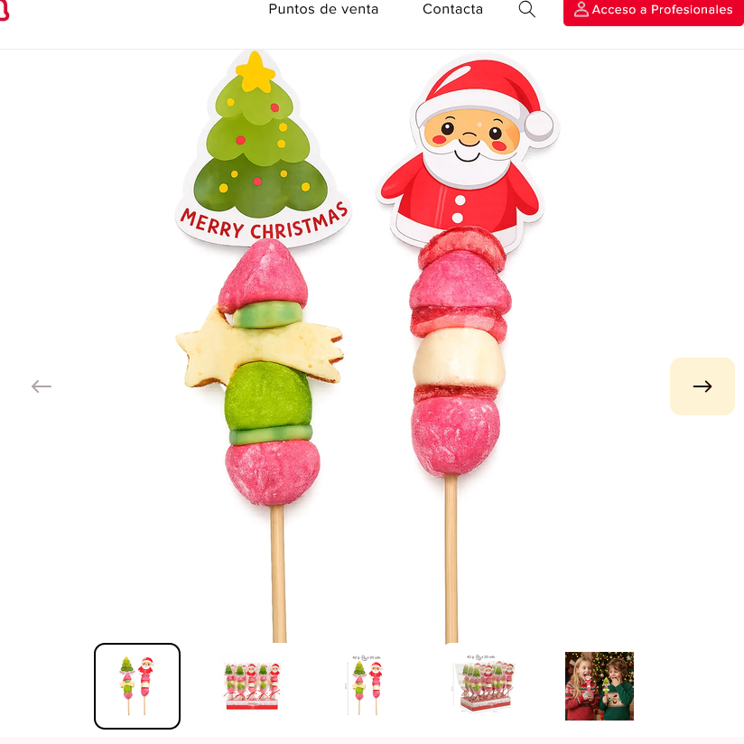 BROCHETA NUBE SURTIDO DE NAVIDAD 42GR