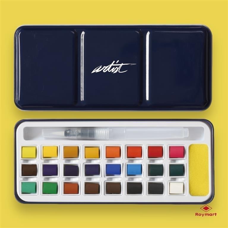 CAJA 24 ACUARELAS TINBOX ARTIST