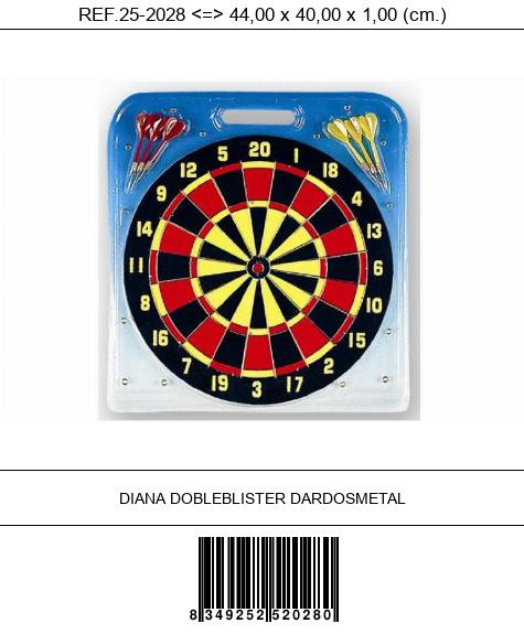 DIANA DOBLE BLISTER DARDOS METAL