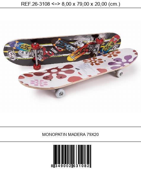 MONOPATIN MADERA 79X20