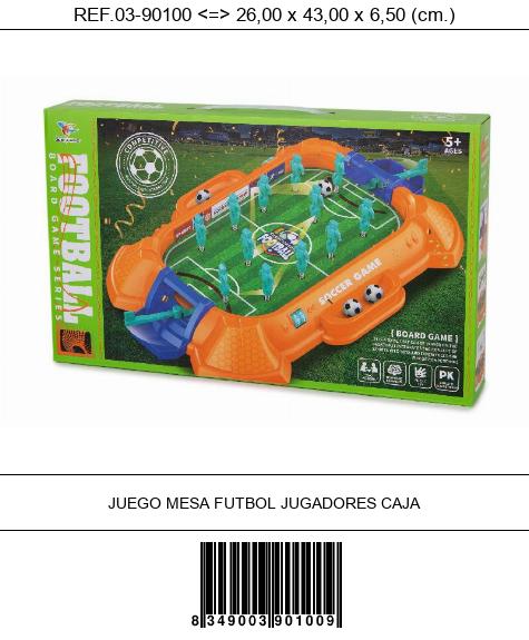 JUEGO MESA FUTBOL JUGADORES CAJA