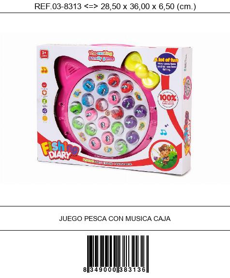 JUEGO PESCA CON MUSICA CAJA