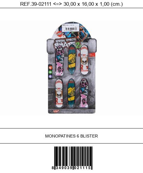 MONOPATINES 6 BLISTER