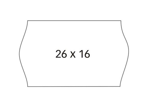 [072510] 6 ROLLOS 1000 ETIQUETAS APLI 26X16 BLANCA