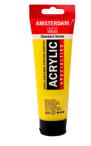 [000393] ACRILICO 120ML AMARILLO METALICO