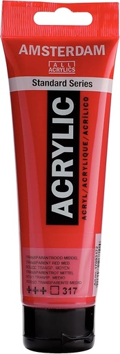 [000414] ACRILICO 120ML ROJO TRANS.MED