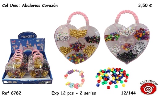 [000216] ABALORIOS ESTUCHE CORAZON 6782