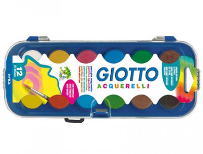 [926814] ACUARELA GIOTTO 30MM 12 COLORES CON PINCEL
