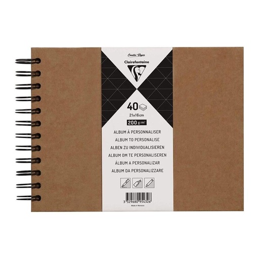 [032602] ALBUM T/D KRAFT 21x16 40H 200G 95432C