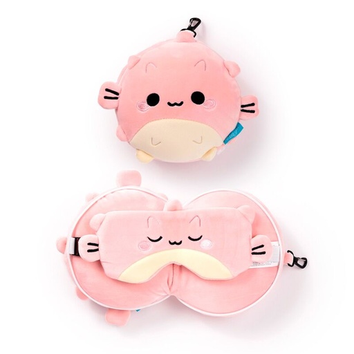 [000724] ALMOHADA VIAJE C/CREM.Y ANTIFAZ RELAXEAZZZ ADORAMAIS