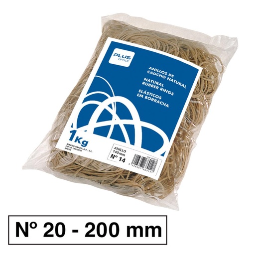 [040764] GOMAS ELASTICAS 1kg.N-20 MAKRO