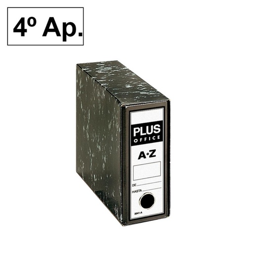 [180090] ARCHIVADOR RADO AZ PLUS OFFICE 4º APAISADO NEGRO JASPEADO