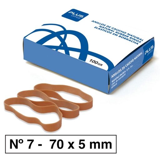 [040820] BANDAS ELASTICAS N° 7 5MM 100G