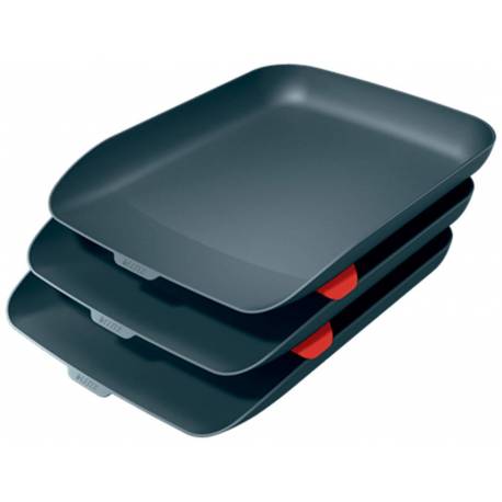 [072440] BANDEJA LEITZ SET 3 GRIS TERCI