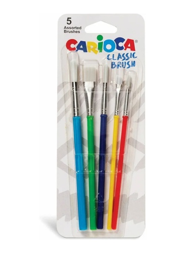 [653172] BL.5UD PINCEL CARIOCA SCHOOL