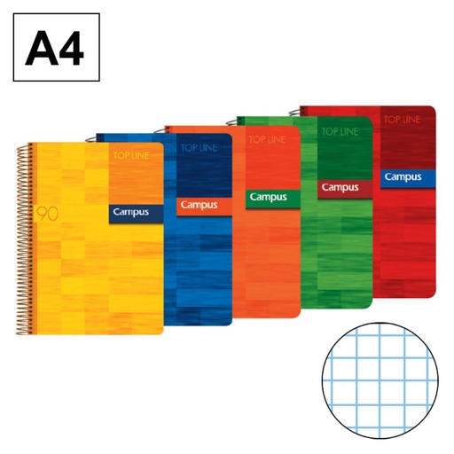 [002180] BLOC A4 80H T.PP. 90G 4MM TOP