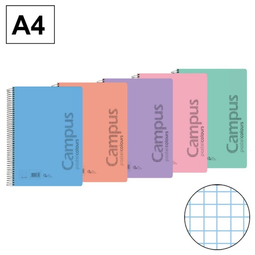 [002834] BLOC A4 80H T.PP 90GR PASTEL