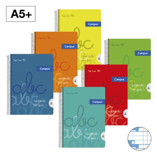 [002765] BLOC A5 T.PP 80H 90GR 4mm CM
