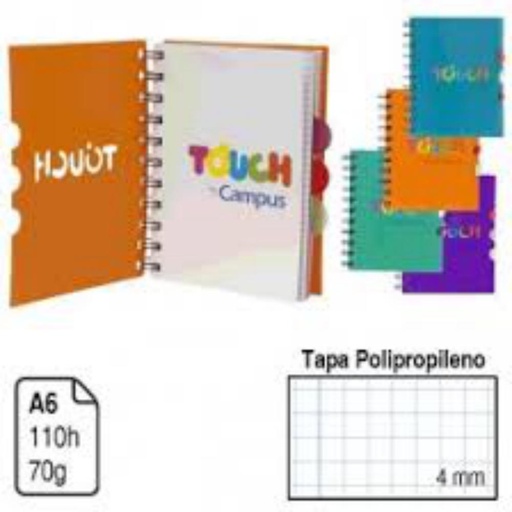 [002262] BLOC A6 110H C/SEPARADOR PP