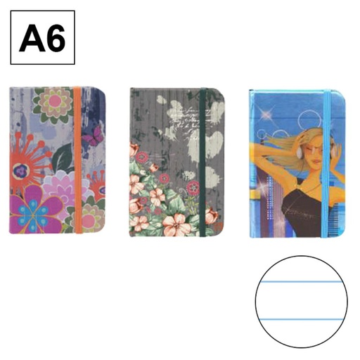[002144] BLOC DISEÑO A6 C/GOMA