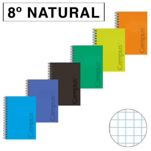 [003232] BLOC ESPIRAL 8º NATURAL T.PP