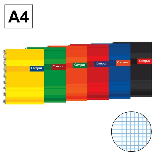 [001154] BLOC ESPIRAL CAMPUS A4 T.EXTRA 80H 70G MILIMETRADO