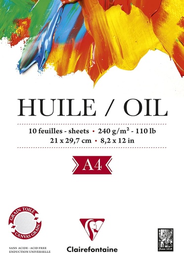 [032622] BLOC OLE.240G 10H ENCOLADO A4 96311C