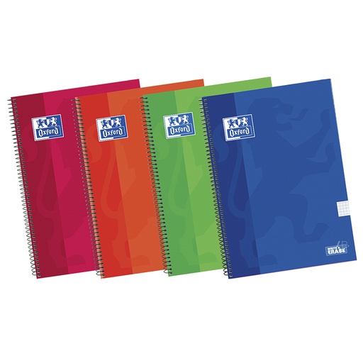 [029114] BLOC ESPIRAL OXFORD 4º TAPA EXTREDURA 80 HOJAS CUADRICULA 4 MM