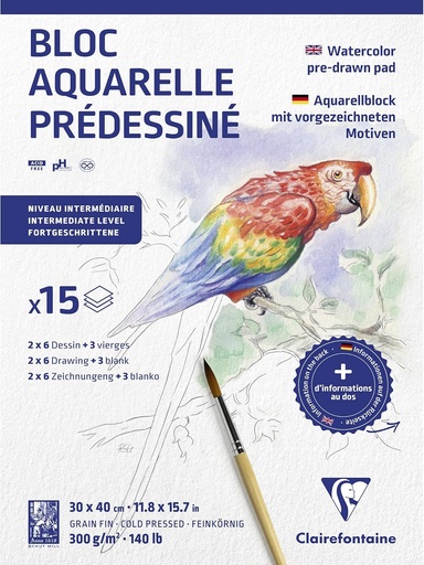 [032666] BLOC PRED.ANIMA.15H 300G 30X40 975725C