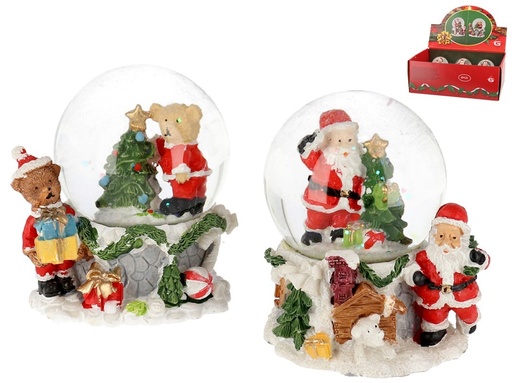 [881804] BOLA DE AGUA NAVIDAD 8CM 2STD
