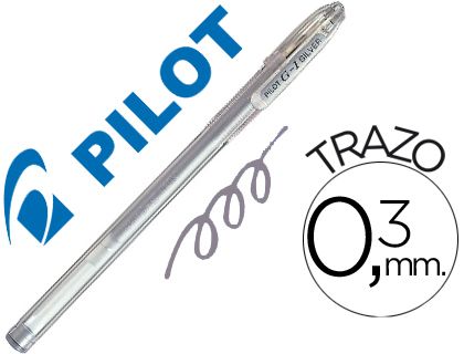 [706461] BOLIGRAFO PILOT G-1 PLATA
