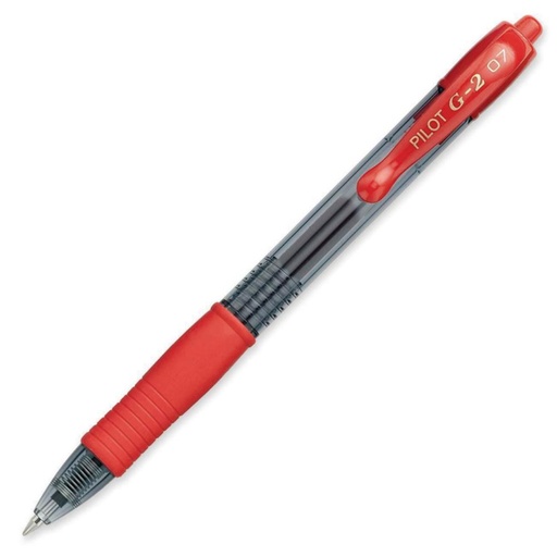 [080144] BOLIGRAFO TINTA GEL PILOT G-2 ROJO