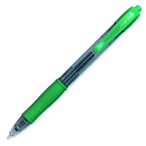 [080701] BOLIGRAFO TINTA GEL PILOT G-2 VERDE