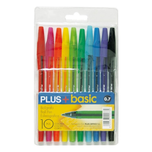 [080829] BOLIGRAFO PLUS +BASIC 10 COL
