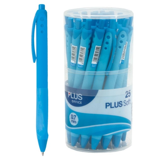 [081106] BOLIGRAFO PLUS SOFT 2 AZUL CLA