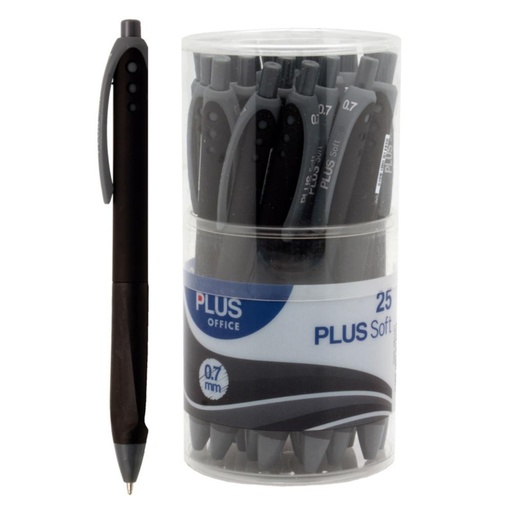 [081101] BOLIGRAFO PLUS SOFT 2 NEGRO