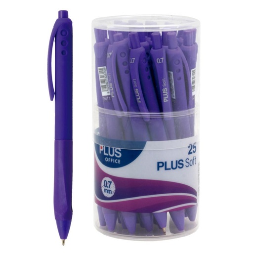 [081104] BOLIGRAFO PLUS SOFT 2 VIOLETA