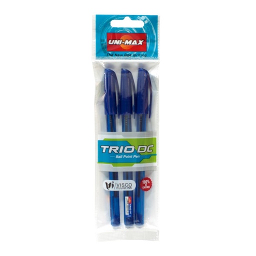 [081006] BOLIGRAFO UNIMAX TRIO B/3 AZUL