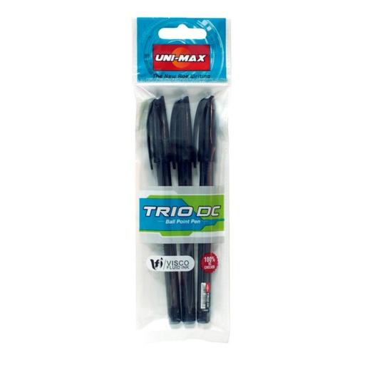 [080981] BOLIGRAFO UNIMAX TRIO B/3 NEGR