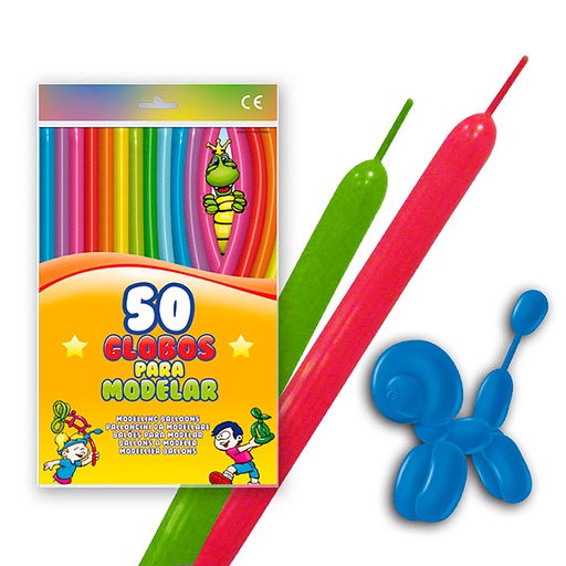 [882440] BOLSA 50 GLOBOS MODELAR MIX 34C5